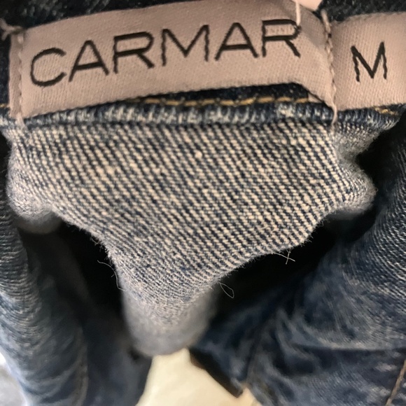 Carmar distressed/deconstructed zipper sleeve jacket - Picture 15 of 17